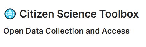 citizen-science-toolbox